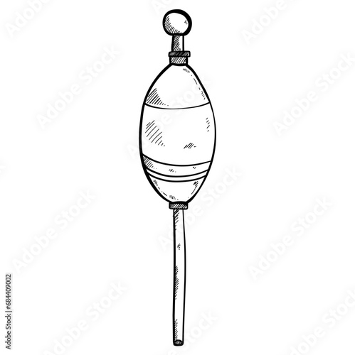 fishing float hand drawn illustration
