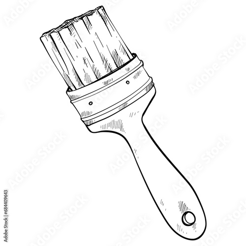 paint brush hand drawn illustration
