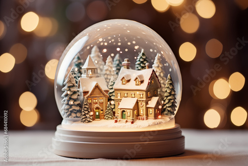 Winter Wonderland in Glass Ball Snow Globe © Dmitry Rukhlenko