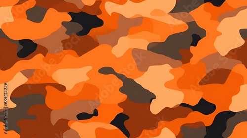 orange camouflage pattern | generative AI