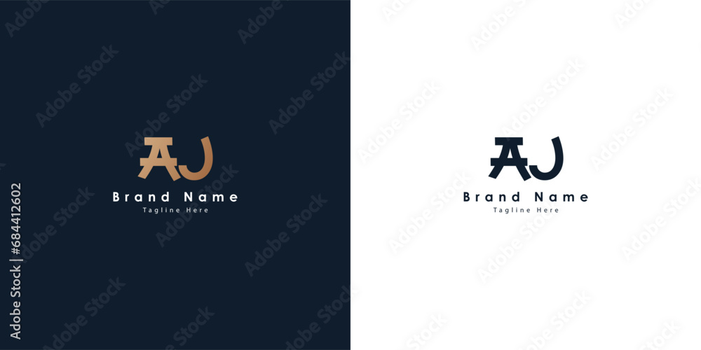 AJ Chinese design letters logo