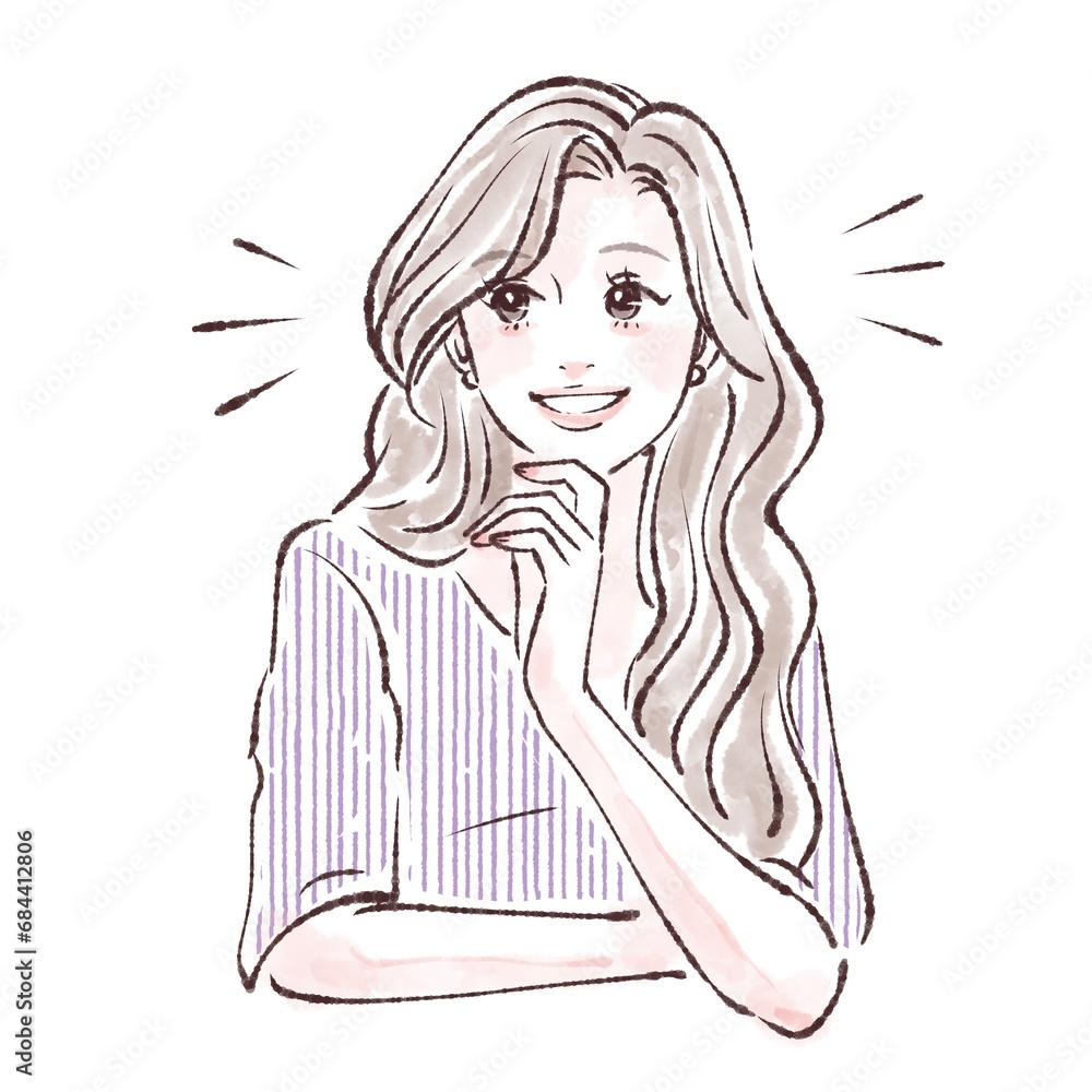 女性・女の子のイラスト素材 女性・女の子のイラスト素材