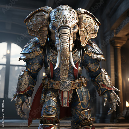 3d super hero elephant 