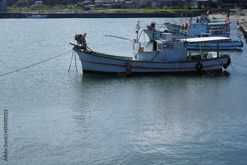 停泊する漁船