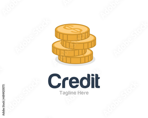 Modern cash payment icon logo design vector template