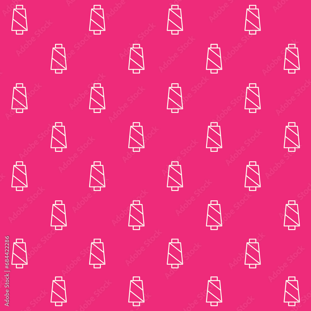 Yarn Outline Vector Seamless Pattern Yarn Outline Vector Seamless Pattern