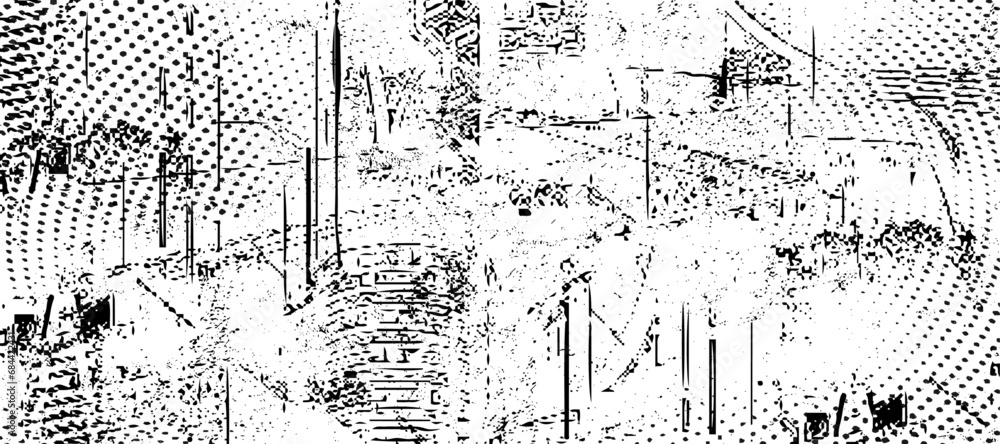 abstract black and white mottle background elements of graphic design with halftone effect grainy dust abstract black and white mottle background elements of graphic design with halftone effect grainy dust
