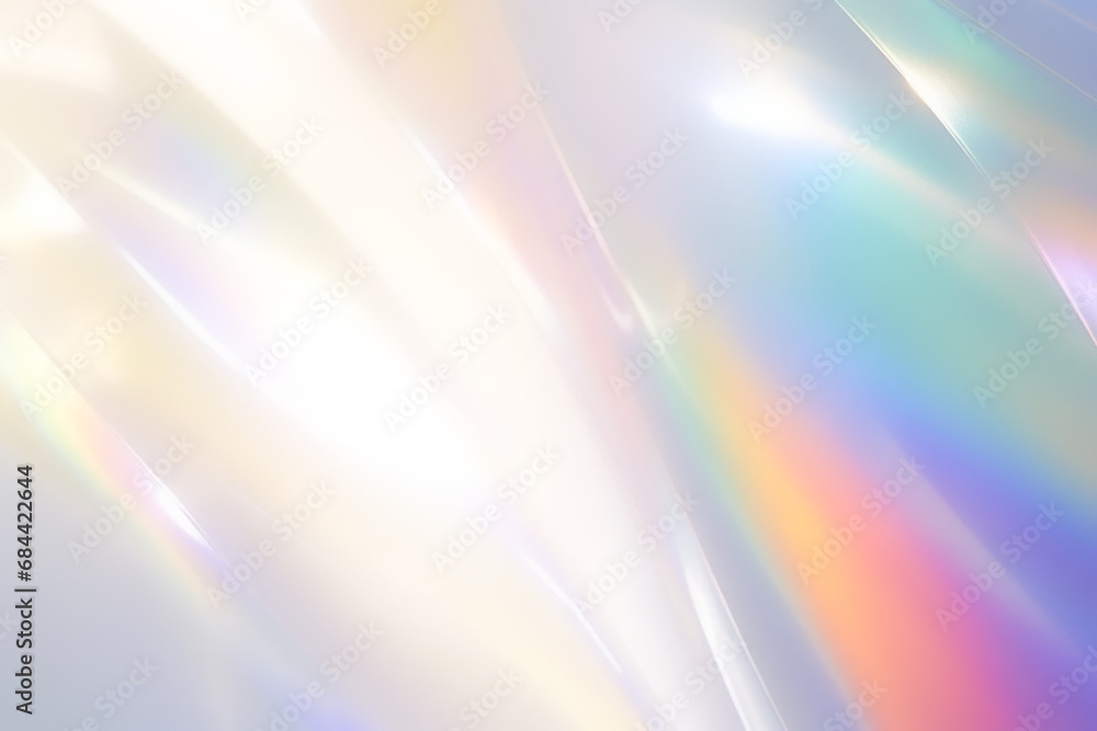 Obraz premium キラキラしたレインボーオーバーレイフレア背景