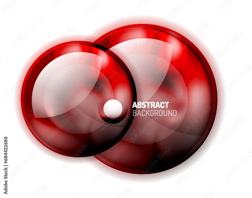 Abstract Glass Circle Banner Template Abstract Glass Circle Banner Template