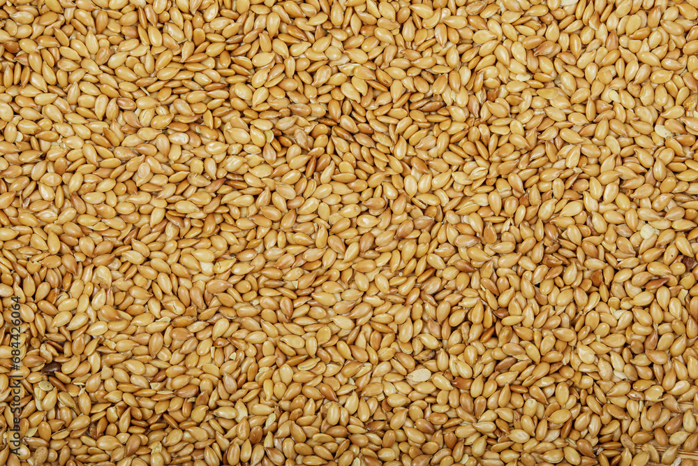 Close up of Roasted Flax Seeds with copy space Close up of Roasted Flax Seeds with copy space