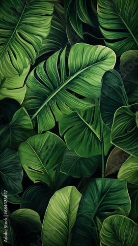 Wallpaper Mural Tropical leaves frame isolated Torontodigital.ca