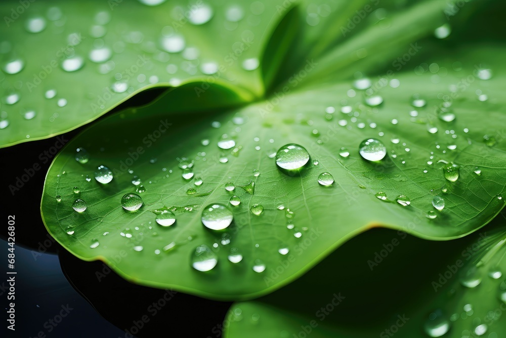 a green leaf with water droplets on it's leaves and a green background with green leaves and water droplets on it's leaves a green leaf with water droplets on it's leaves and a green background with green leaves and water droplets on it's leaves