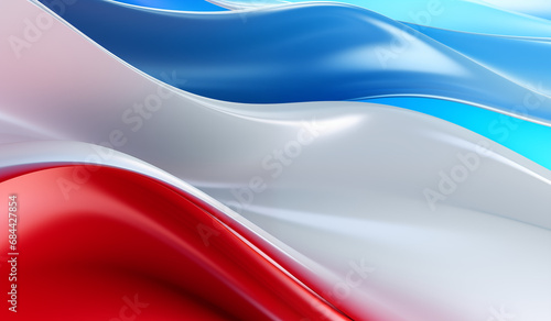 Abstract background colorful swish wave, red blue white colors