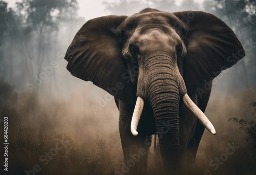the big african elephant