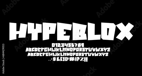 hypeblox comic font sign font script vector lettering. typography. Motivational quote. Calligraphy postcard poster graphic design lettering element