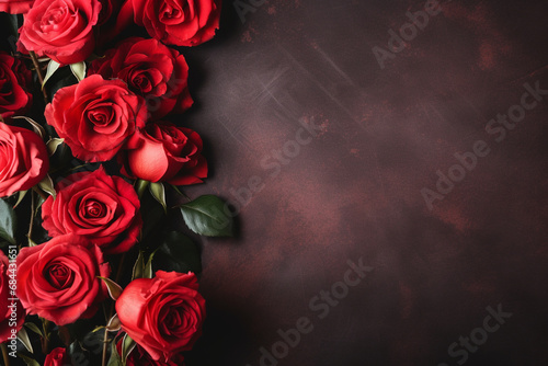 bouquet of roses for valentine day Generated By Ai