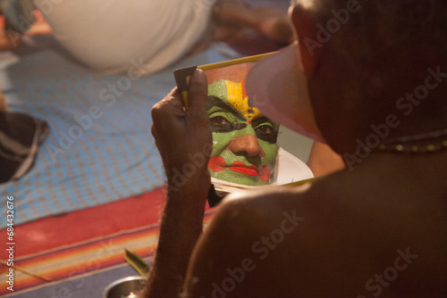 Senior kathakali artist rare shots photo