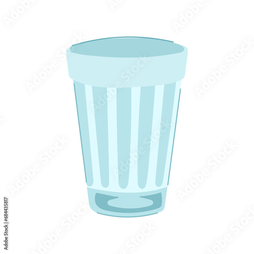 Wallpaper Mural hot glass cup cartoon. crystal coffee, empty alcohol, bar blank hot glass cup sign. isolated symbol vector illustration Torontodigital.ca