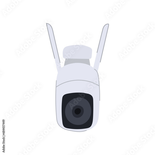 surveillance ip camera cartoon. video cctv, privacy system, technology control surveillance ip camera sign. isolated symbol vector illustration