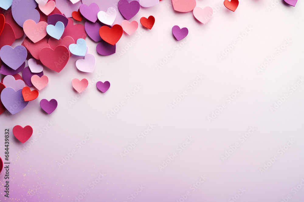 Heart background with rainbow color for valentine concept. LGBT+ Pride design. Rainbow community pride month. Love, freedom, support, peace,Generated By Ai