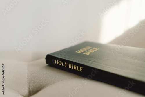 the Holy Bible in home. Concept for faith, spirituality and religion. Peace, hope, dreams concept.