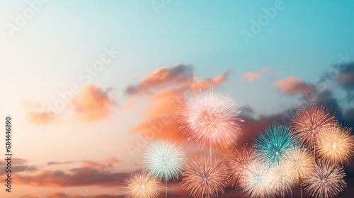 Happy New Year Background Fireworks , Background HD, Illustrations © Cove Art