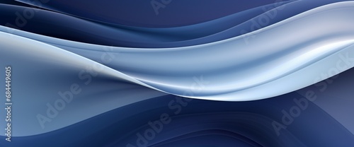 An abstract background of flowing metallic indigo and soft gray, suggesting a smooth and elegant motion.