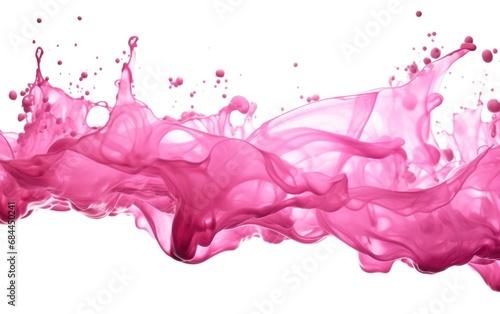 Elegant Pink Flowing Smoke in Soft Abstract Waves