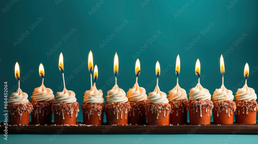Cake On Blue Background Fallen Candles , Background HD, Illustrations Cake On Blue Background Fallen Candles , Background HD, Illustrations