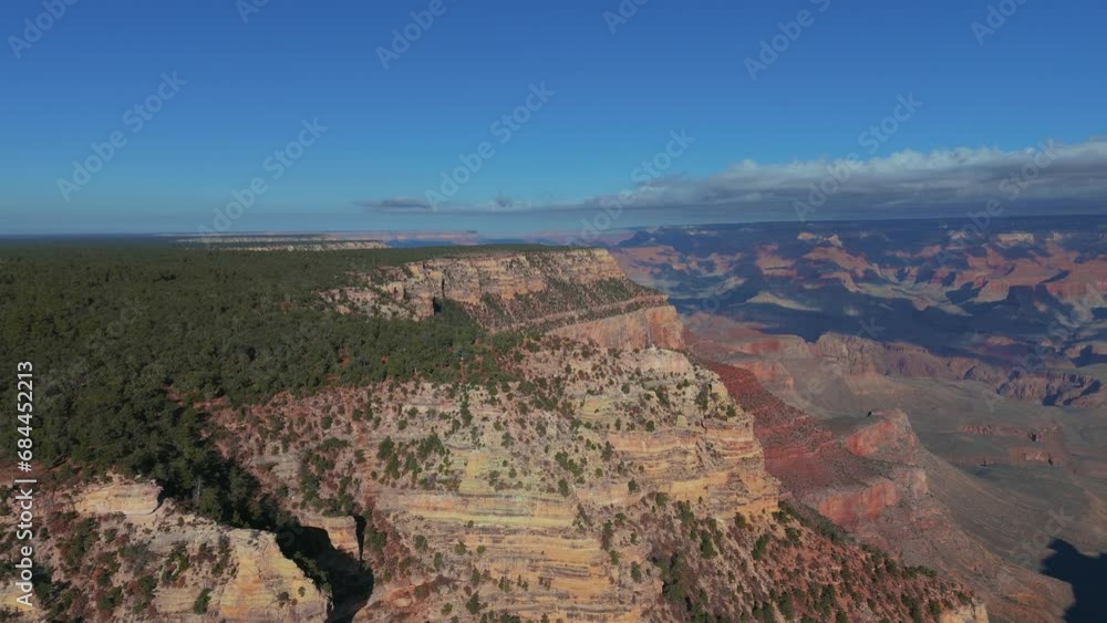 Grand Canyon, Arizona. Red rock valley landscape with iconic mountain formation, Wild West USA. Cinematic aerial. Grand Canyon, Arizona. Red rock valley landscape with iconic mountain formation, Wild West USA. Cinematic aerial.