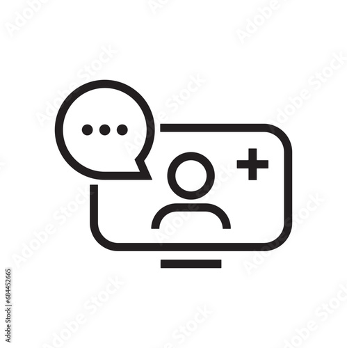 online icon on white background