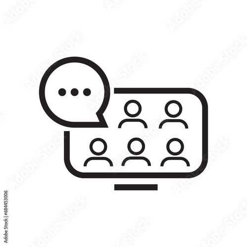 online icon on white background
