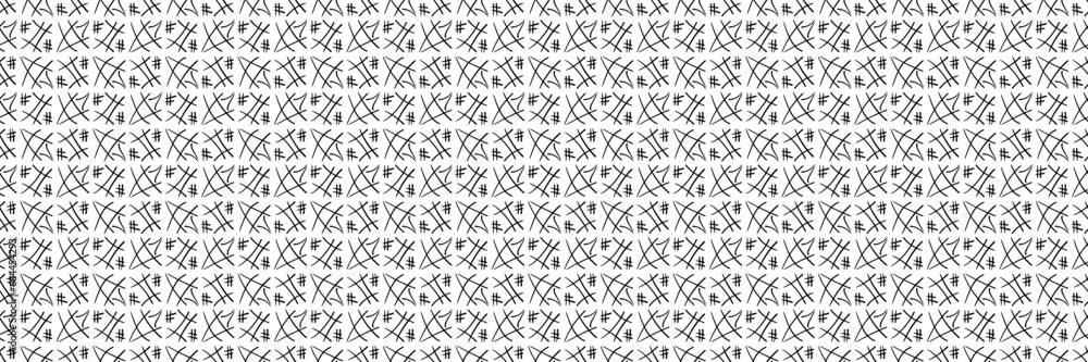 Seamless black and white abstract pattern