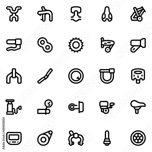 bike line icon sheet
