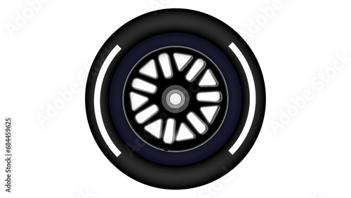 レースタイヤ（白）