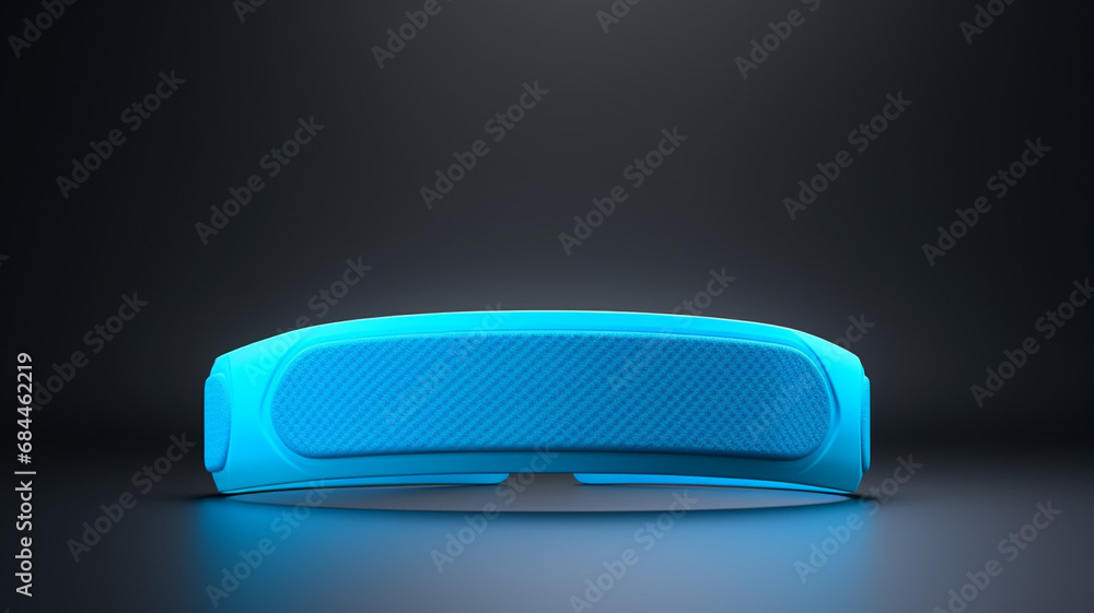 Blue headband mockup 3d rendering 3d illustration Blue headband mockup 3d rendering 3d illustration