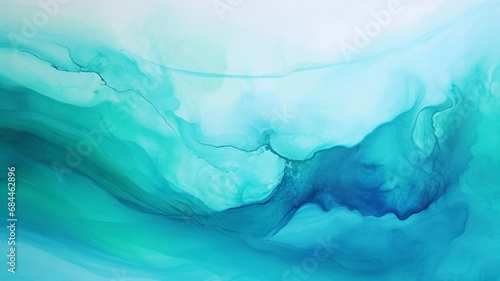 Beautiful abstract watercolor paint background by teal color bac