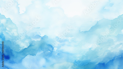 Blue watercolor background © BornHappy