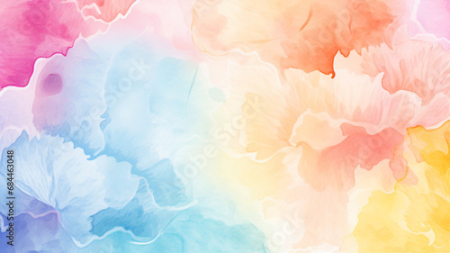 Light colorful watercolor patterned background template