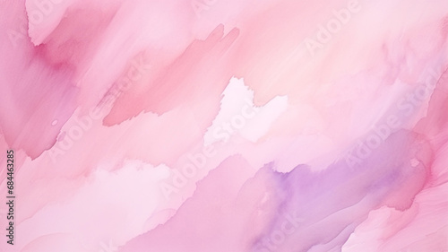 Watercolor abstract with pink colorful background
