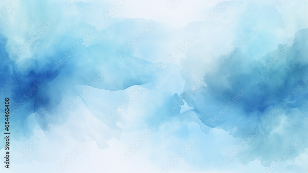 Vintage blue watercolor background for your design painted paper