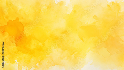yellow watercolor background. art hand paint stain