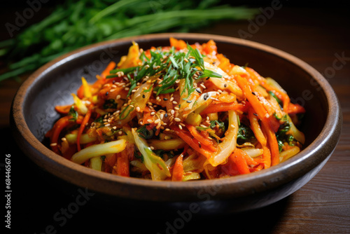 Korean cabbage and carrot salad