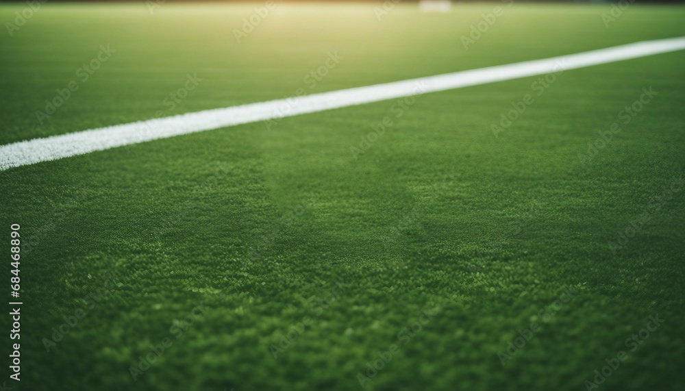 Soccer field in football stadium with line grass for sports background
