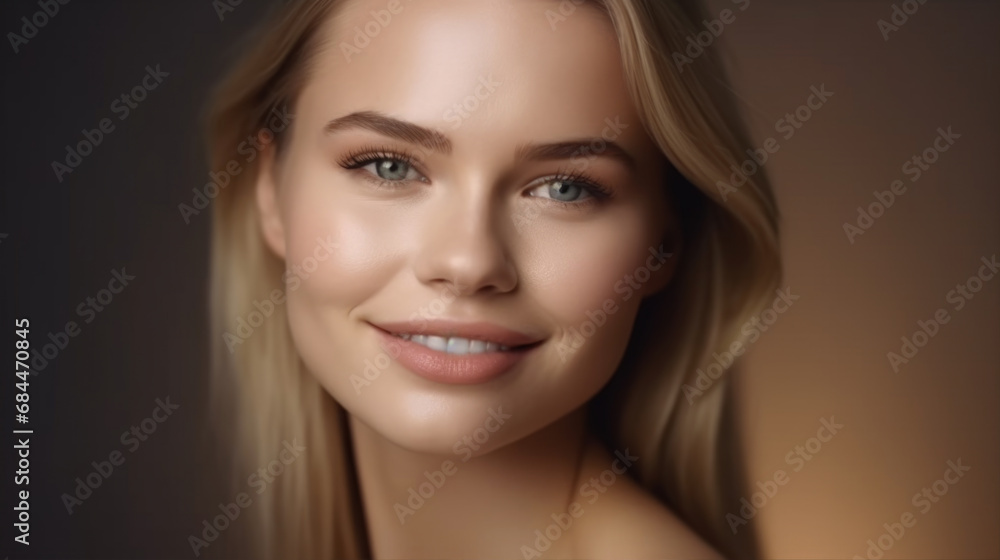 Portrait of beautiful young woman with clean fresh healthy skin Portrait of beautiful young woman with clean fresh healthy skin