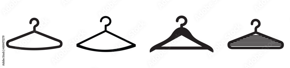 Clothes hanger icon vector. Clothes hanger icon vector.