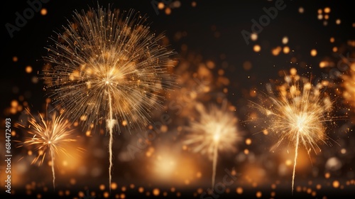Holiday Fireworks   Background HD  Illustrations