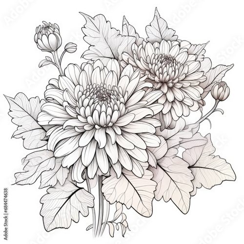 Fototapeta Naklejka Na Ścianę i Meble -   chrysanthmum flowers
