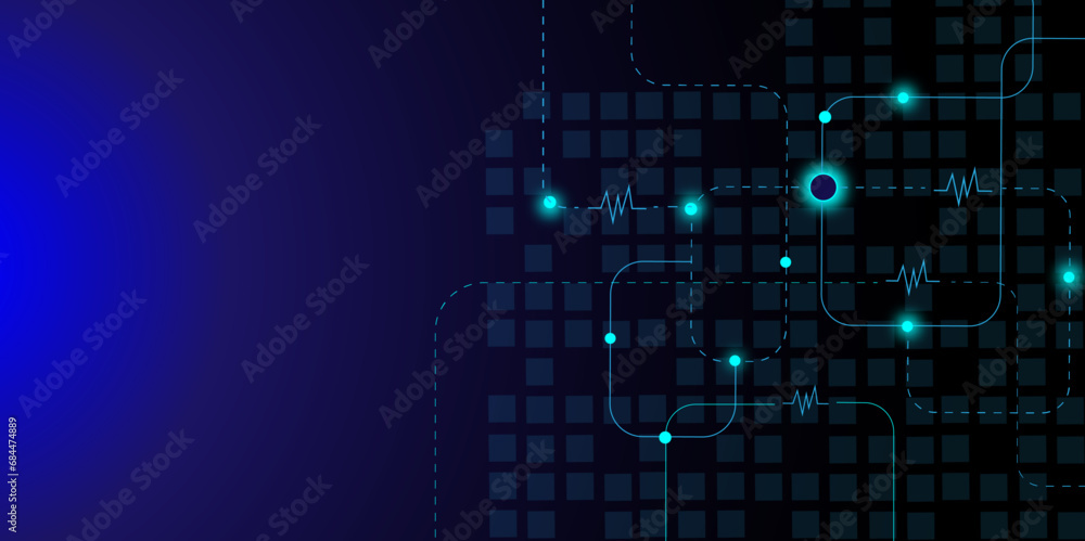 Vectors Abstract geometric with connecting lines and dots., global networking and digital communication technology background. Big data visualization.