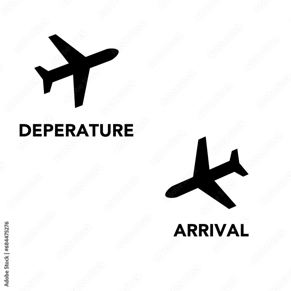 Two arrival and departure information symbols Two arrival and departure information symbols